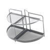 2 Layer Desktop Organizer Multifunction Folding Stable Makeup Storage Rack Spice for Home