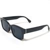 Black X Smoke Sunglasses for Men and Big UV Fashion Clear Colored Thick [FashionBerry] Women, Square, Frame, 99% Protection, Glasses, Lenses, Lenses,