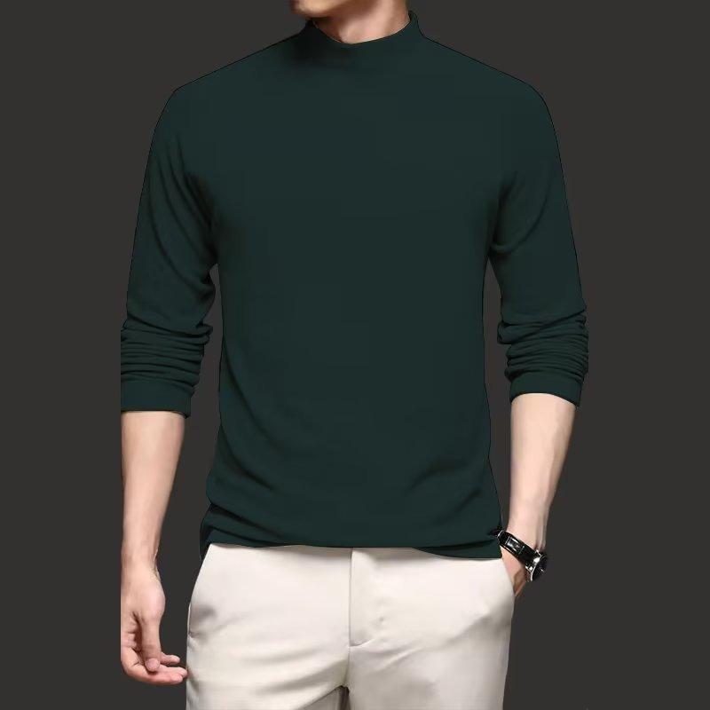 Men's Autumn/Winter German Velvet Turtleneck Long Sleeve Shirt