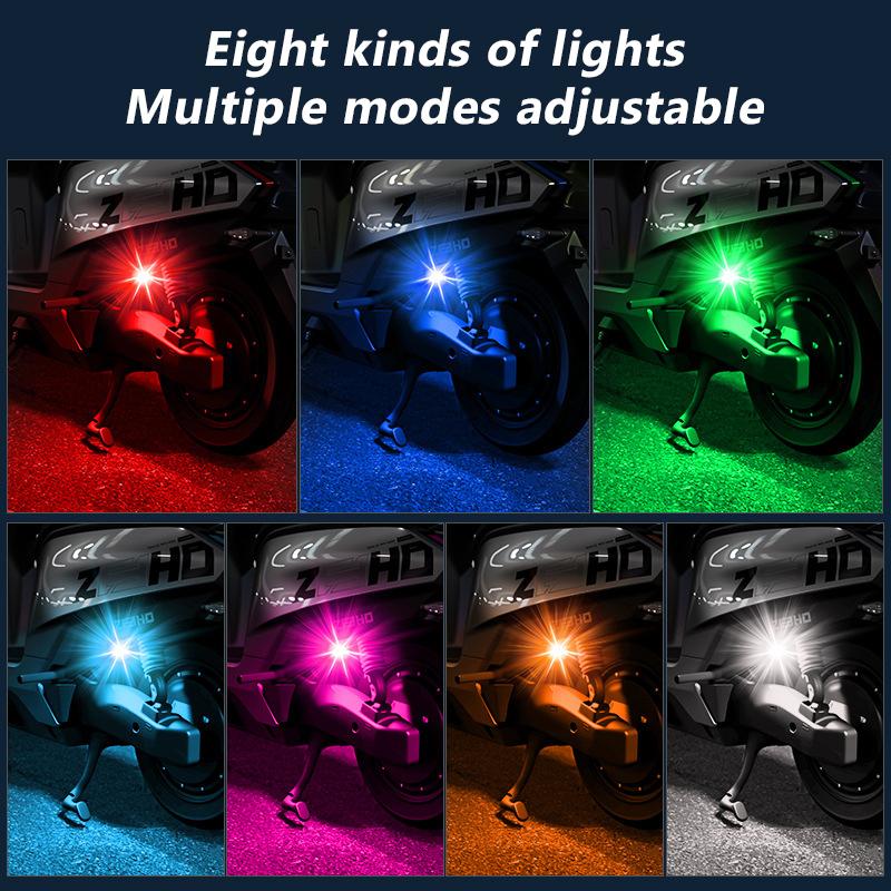SEAMETAL Aircraft Strobe Lights Motorcycle Lights RGB Led Aircraft Strobe Lights Model Airplane Fixed Wing Bicycle Flashing Taillight