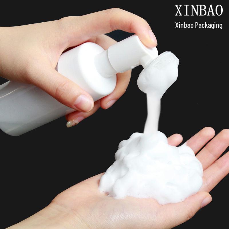 Silicone Brush Head Mousse Bottle - PET Plastic Foam Cleansing Bottle