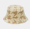 Unisex Bucket Hat Striped Women Men Fishing Fisherman Hat Autumn Winter Faux Fur Wool Outdoor Warm Panama Cap