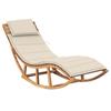 Day and Night - Day and Night Rocking Lounger with Solid Teak Wood Cushion