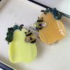 Waterproof Bee Pear Shark Clip Acrylic Acetate Hairgrips Creative Acetic Acid Hair Claw  Portable