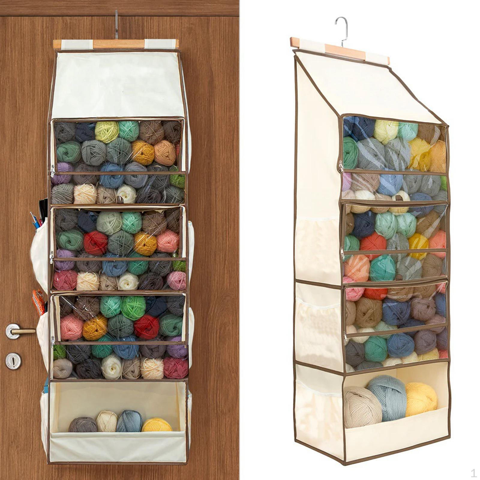 

Hanging Yarn Storage Organizer Large Capacity Durability, Professional, Space Saving Bag