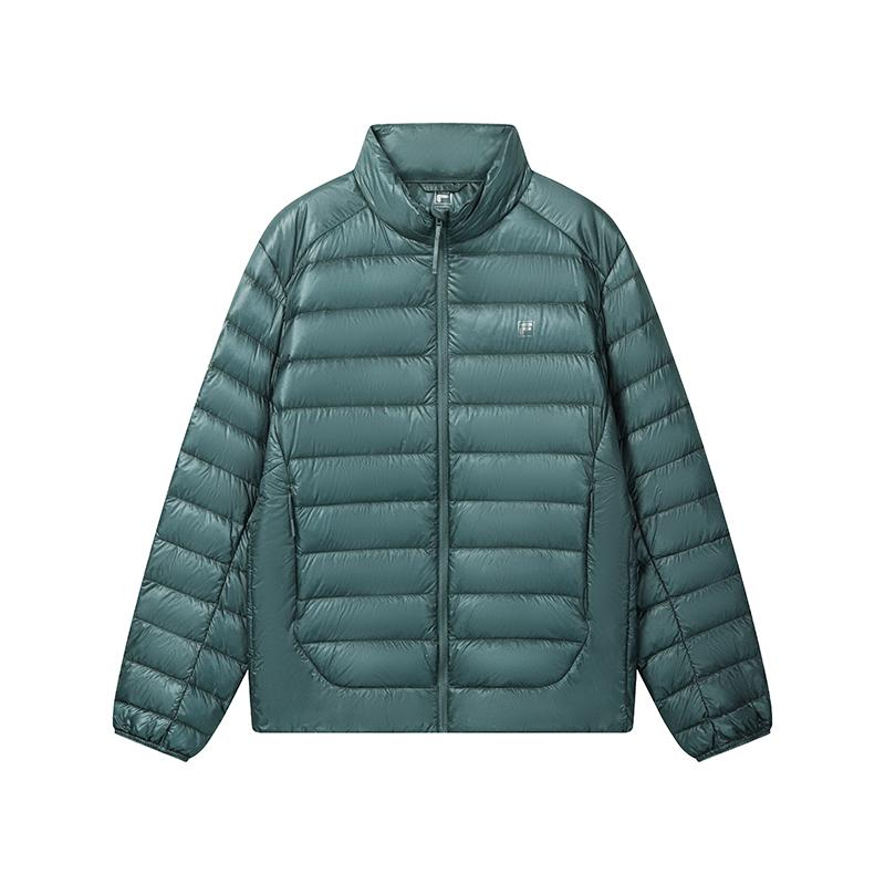 Men's Jacket FILA Down Jacket Men's Gray Blue Green