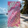 Pink and Green Gradient "BIMBAY" Towel, Soft Quick?Dry Microfiber Towel for Summer Fun