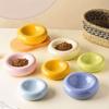 Wide Opening Ceramic Cat Bowl High-Aesthetic Pet Food Bowl Cat Food Dish Donut-Shaped Cat Bowl  Cat