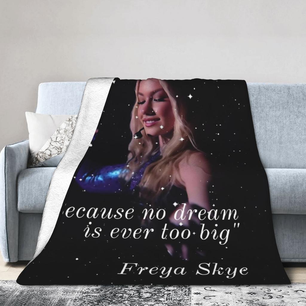 Freya Skye Sänger Tour 2026 Decke Mehrere Größen Warm Gemütlich Flauschig Überwurfdecken für Couch Sofa und Bett
