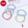 Women's A1V40 Hair Tie Set: Simple One-Piece Ponytail Rope with Free Shipping