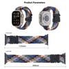 Wrist Strap for Apple Watch Series 10 9 8 7 SE 6 5 4 3 2 1 42mm 41mm 40mm 38mm Parachute Buckle Nylon Braided Watch Band