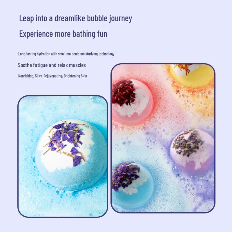 Moisturizing Dry Flower Bath Bomb Set