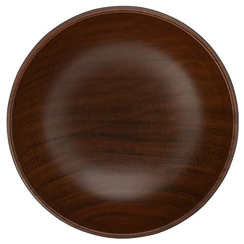 Yamanaka Lacquerware Shirasagi Woodwork Soup Bowl, Shirasagi Bowl, Small, Approx. 10cm, Cherry Blossom, Lacquered Brown, Made In Japan