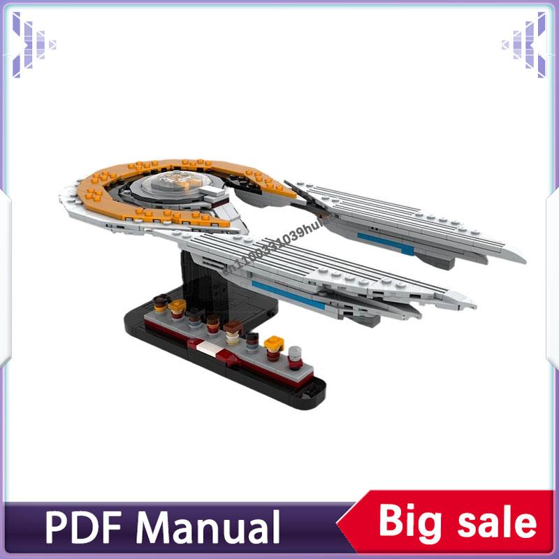473PCS Starfleet Academy USS Athena Midi Scale Ship and Crew/Cadets Building Blocks Set Accessory Decoration Adults Bricks