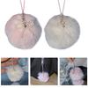 Cute Plush Ball Bowknot Pendant Phone Straps Lanyard Pocket Keychain Strap Backpack Charm Car Key Decoration Chain