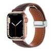 Crazy Horse Magnetic Buckle Women's Genuine Leather Watch Strap,For Apple Watch 42mm 44mm 45mm 49mm iWatch S10 46mm