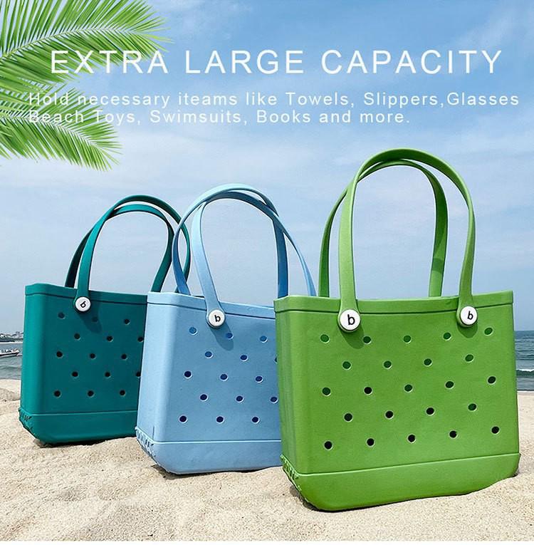 EVA Beach Bag: Waterproof, Large Capacity, Easy-to-Clean Storage for Swimming