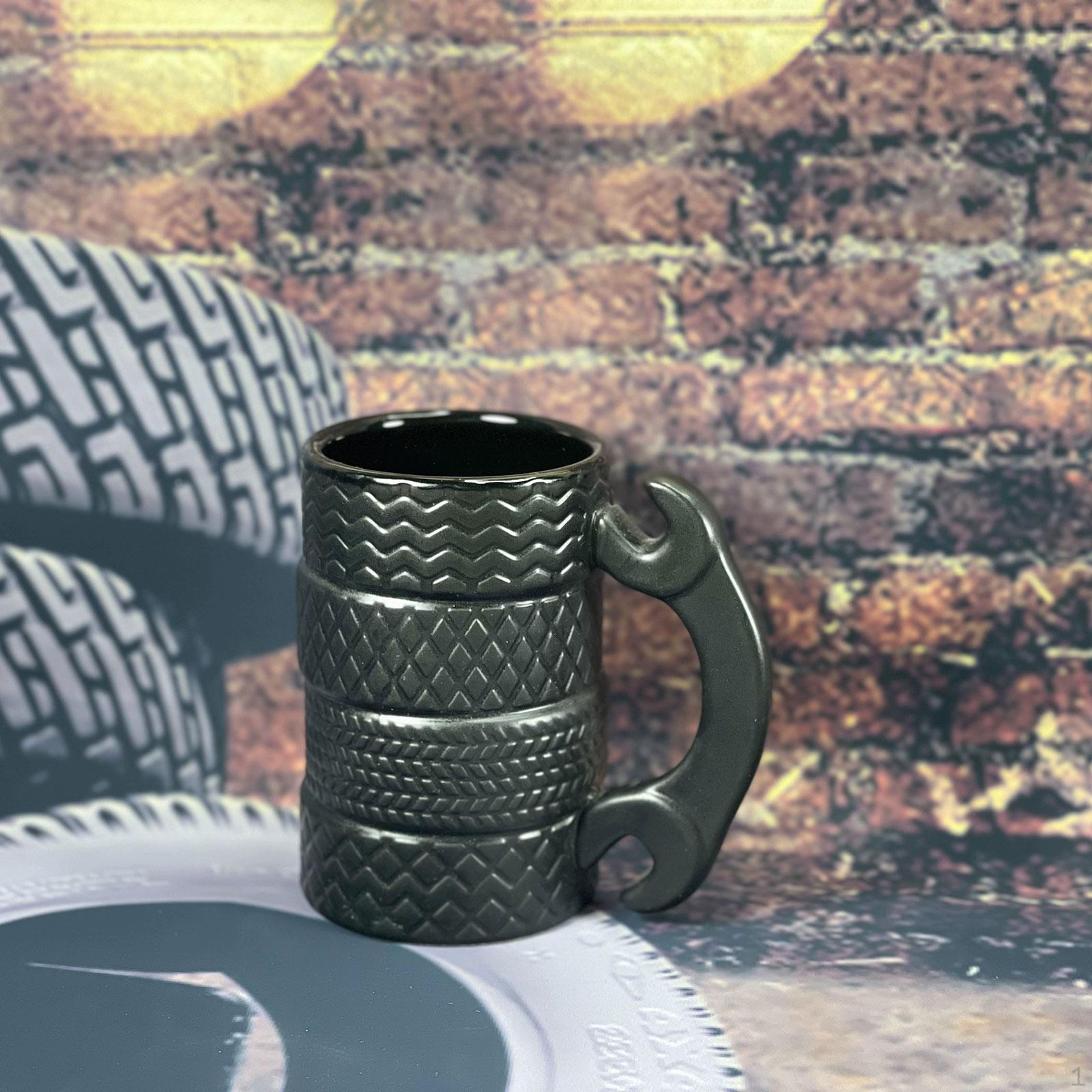 

Ceramic Coffee Mug Car Tires Creative Milk Juice Cup Tea Mechanics Mugs for Birthday Gift