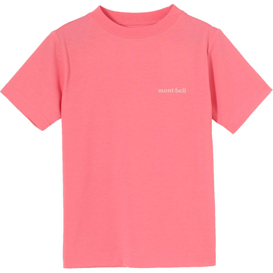 

MONTBELL T Shirt Kids Clothing Solid Color Letter Crew Neck Pullover Short Sleeves Kids 100 розовый