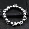 Full Skull Bracelet Adjustable Size Gothic Men's Motorcycle Riding Bracelet Hip Hop Punk Rock Jewelry