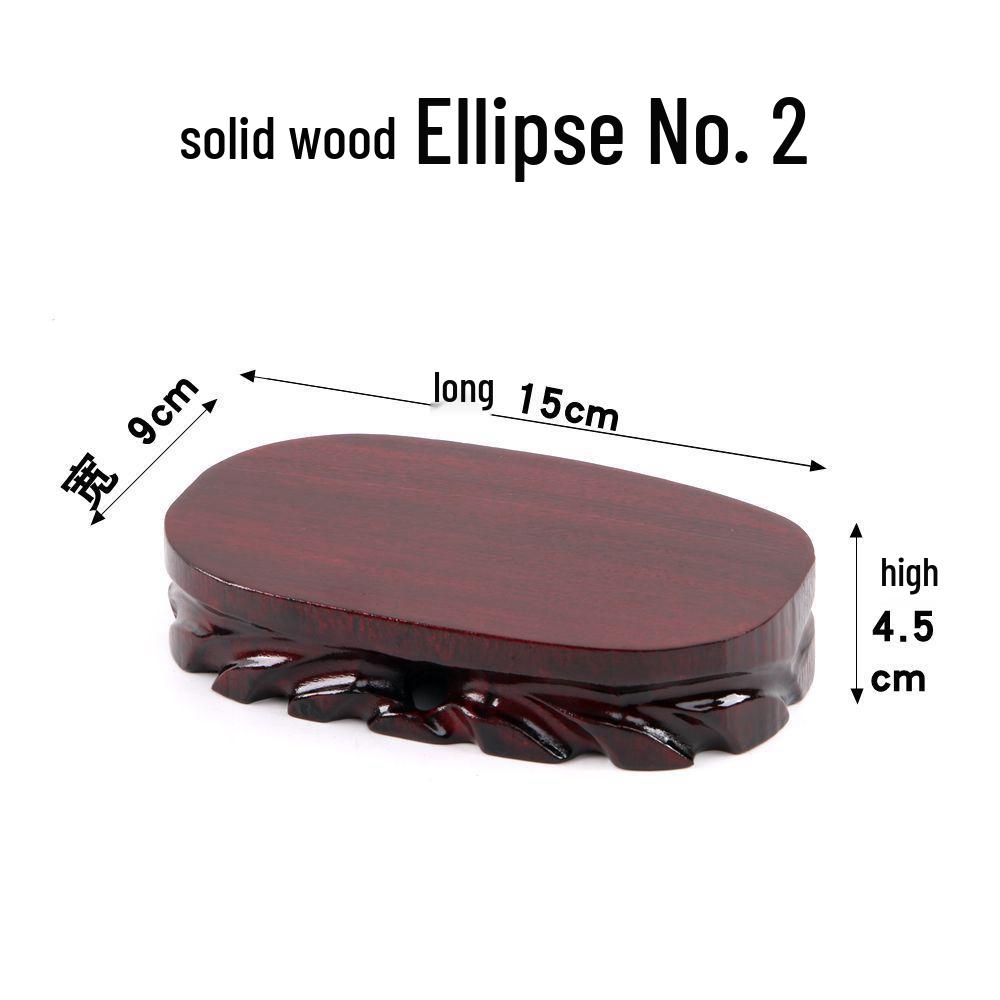 Junran Podstawa z litego drewna rzeźbiona dla posągu Buddy, wazonu, bonsai lub ekspozycji czajnika