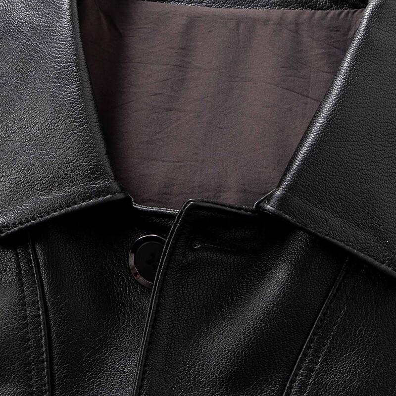 Hengyuanxiang Men's Genuine Leather Jacket