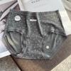 Female Spring and Autumn Floral Lace Edge Pure Cotton 10A Bacteriostatic Extended Crotch Hip Briefs