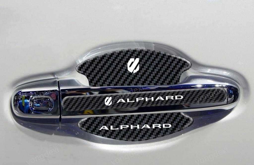 Door Handle Protector for Toyota Latest Door Knob Guard Compatible with Alphard ALPHARD AGH40W AGH45W 20 30 40 All Carbon Scratch Abrasion Body Paint