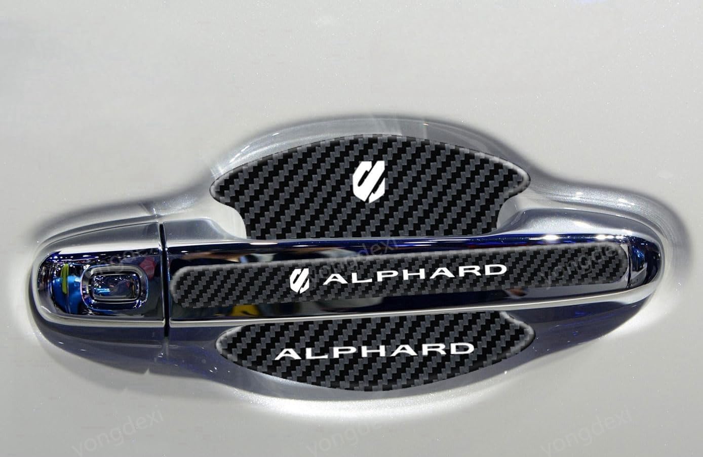 

Защита дверной ручки для Toyota Последняя защита дверной ручки Совместима с Alphard ALPHARD AGH40W AGH45W 20 30 40 Весь карбон Царапины Истирание Покраска кузова