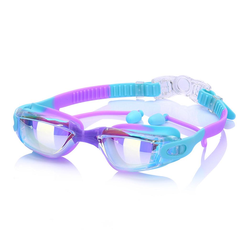 

Детские очки для плавания Антизапотевающие очки для плавания Водонепроницаемые Защита от УФ-лучей Очки для плавания с берушами и зажимом для носа для мальчиков и девочек