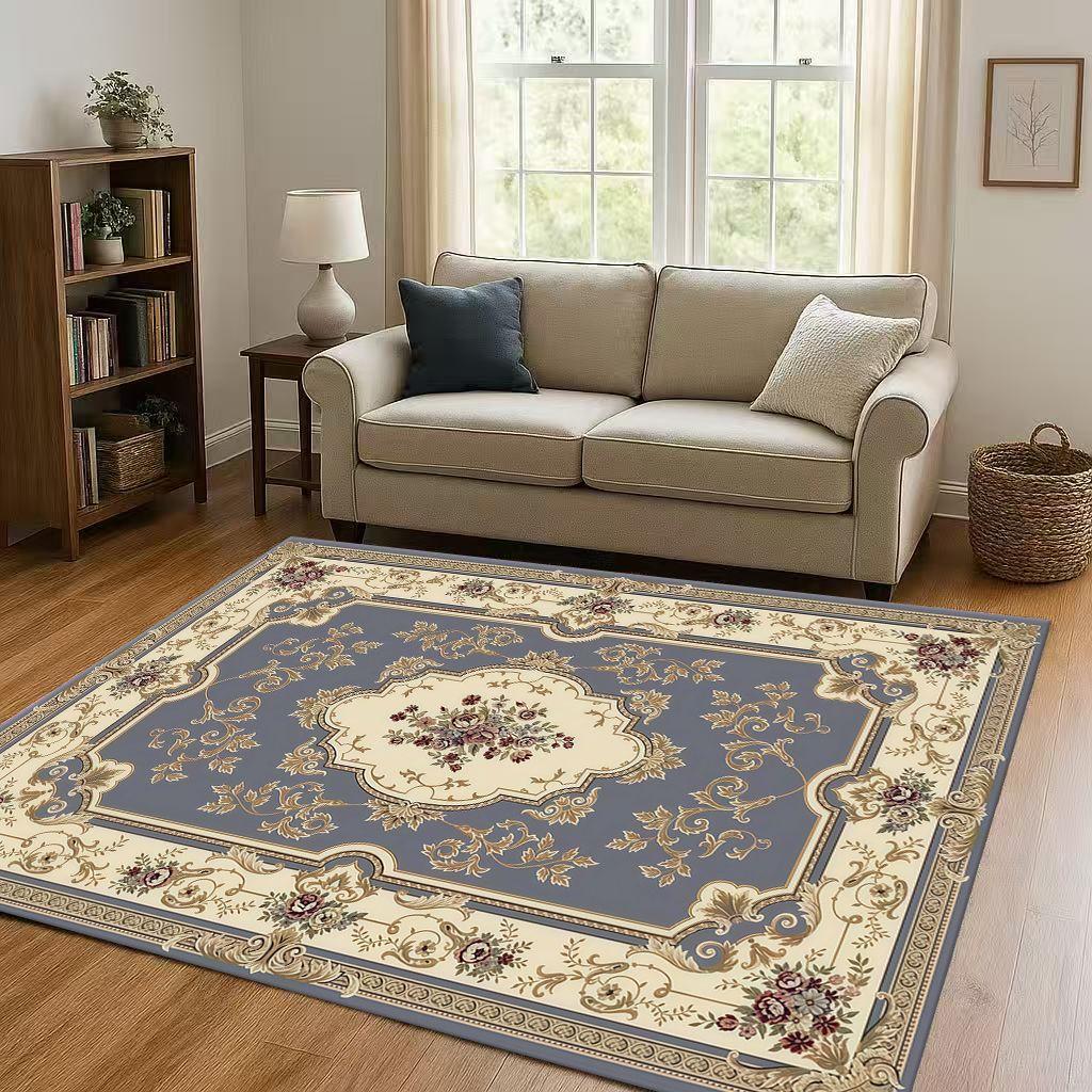 Luxurious Turkey Persian Bohemian Living Room Non-Slip Area Rug Soft Carpet for Bedroom and Sofa ,Easy Clean Home Decor Doormat
