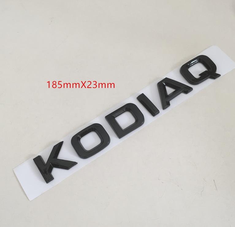 1pc 3D ABS for Octavia Superb RAPID FABIA KAMIQ KODIAQ YETI Car Emblem Letter Badge Rear Tail Trunk Sticker Decal for SKODA