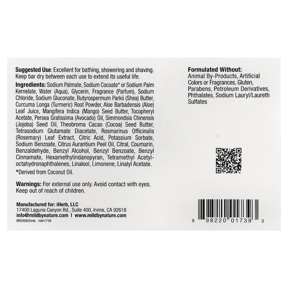 Mild By Nature Mango Turmeric Soap 141g (5oz)