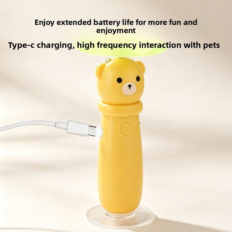 Electric Rotating Butterfly Cat Teaser Toy Suction Cup Base Automatic Interactive Self‑Play Toy for Indoor Cats Exercise