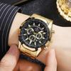 Men's Steel Strap Watch, Calendar Student Men's Quartz Watch