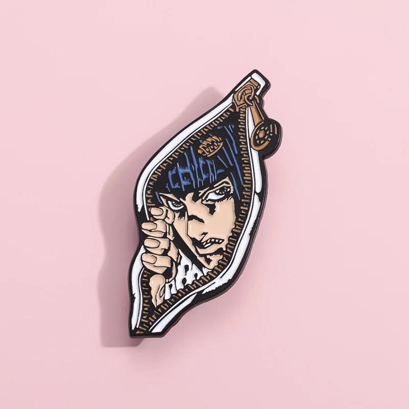 Cartoon Comic Character Enamel Pins Custom Japan Tv Animation Brooches Lapel Badges Classic Jewelry Gift For Fans Friends