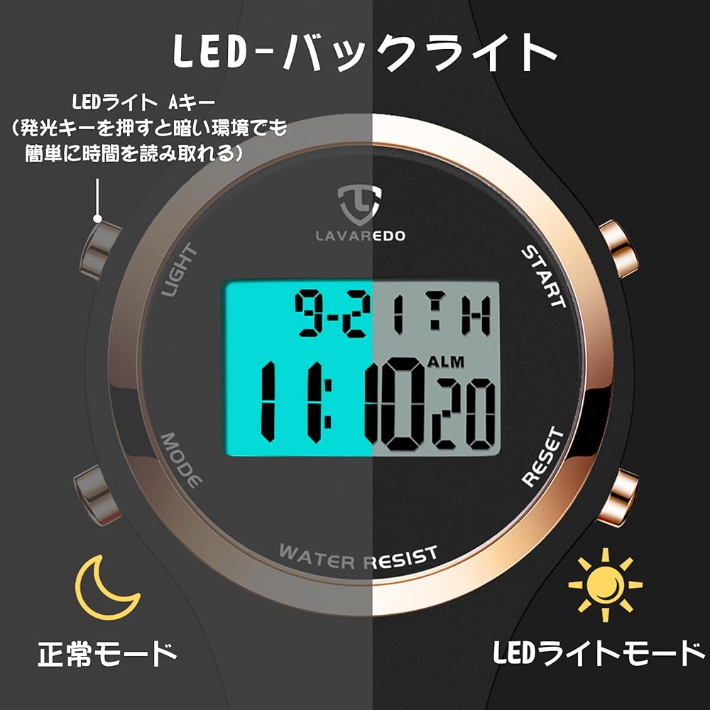 "Digital Sports Watch Unisex Waterproof Alarm Date Display Multi-Function for Women and Men"