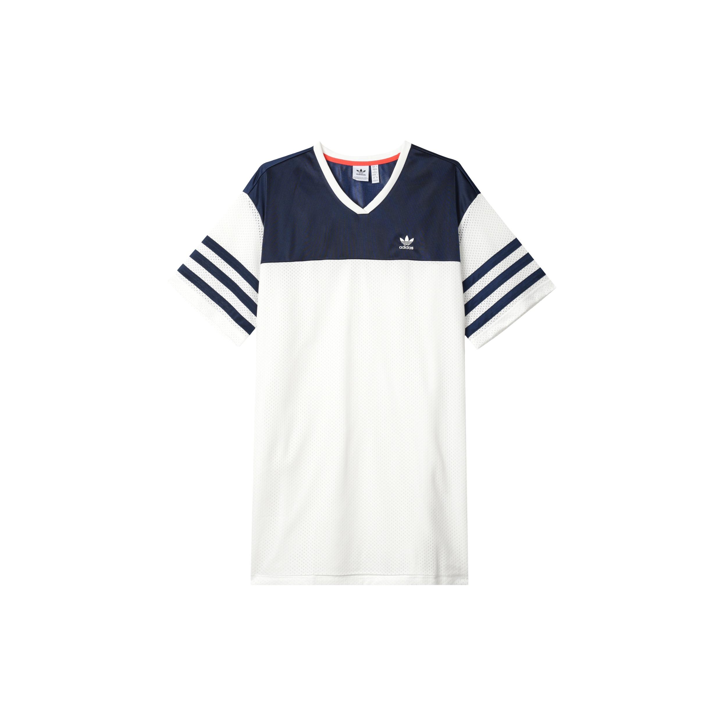 (WMNS) adidas Basketball Shirt Dress Asia Sizing White Blue Women s IS2348 L