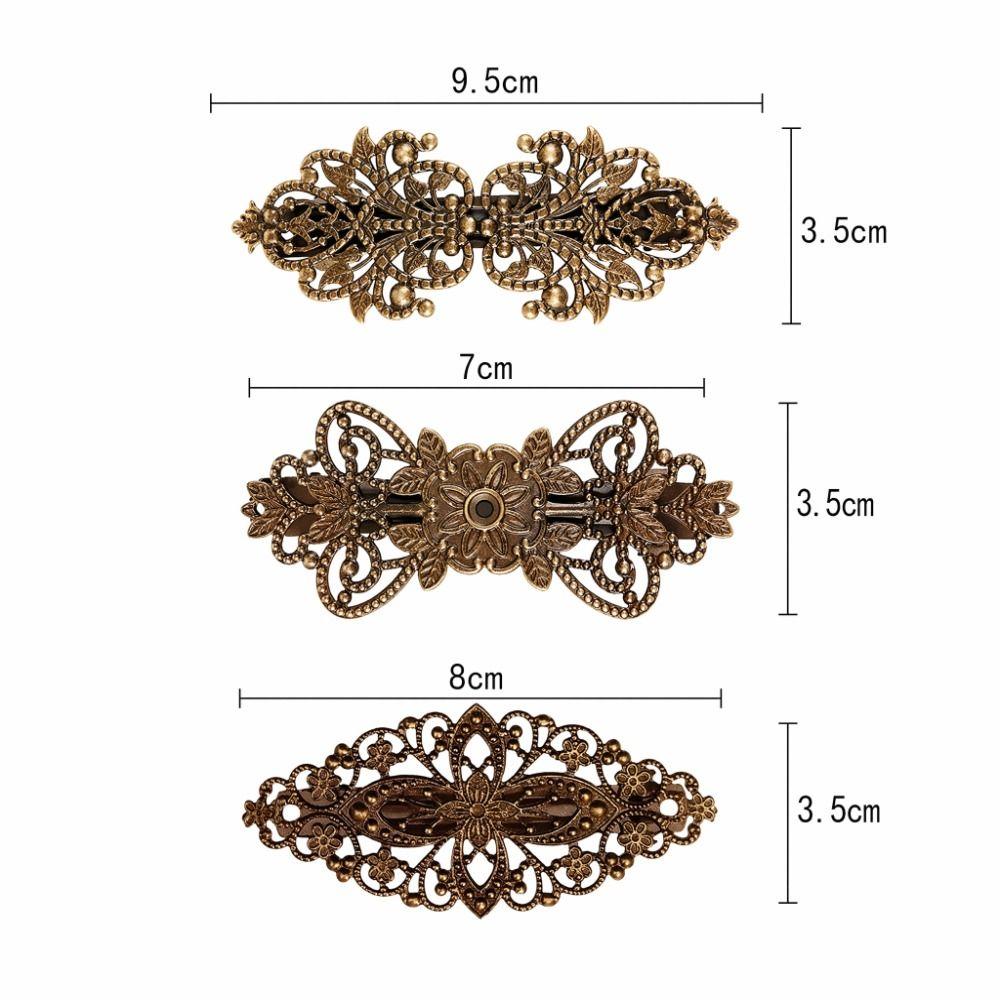 Elegante Vintage Haarklem Draagbare Metalen Haarklem Haardecoratie DIY Accessoires Voor Vrouwen