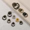 Heavy Duty Retro Drawer Ring Pulls Zinc Alloy Multiple Vintage Styles for Bathroom Wardrobe Cabinet Home Decor