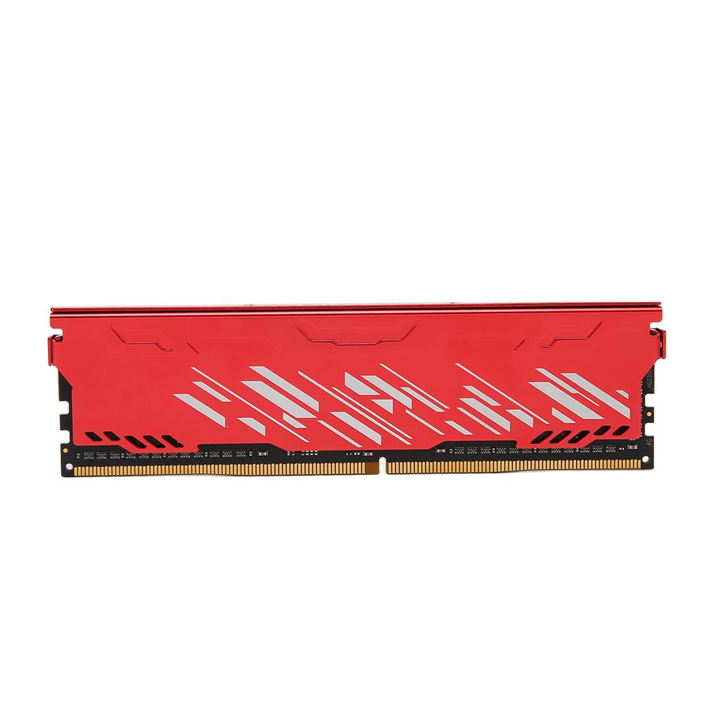 Desktop Memory Module Red DDR4 2666MHz 21300 Bandwidth Aluminium Alloy Gaming RAM for Computer Chassis Upgrade