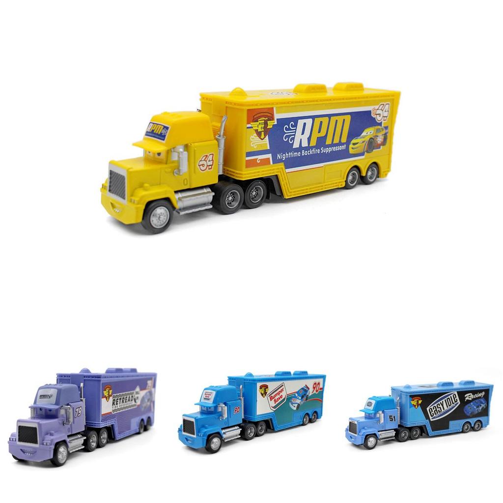 Colorful Cars Mack Lightning Mcqueen King Jackson Storm Racer Truck Toy For Kids