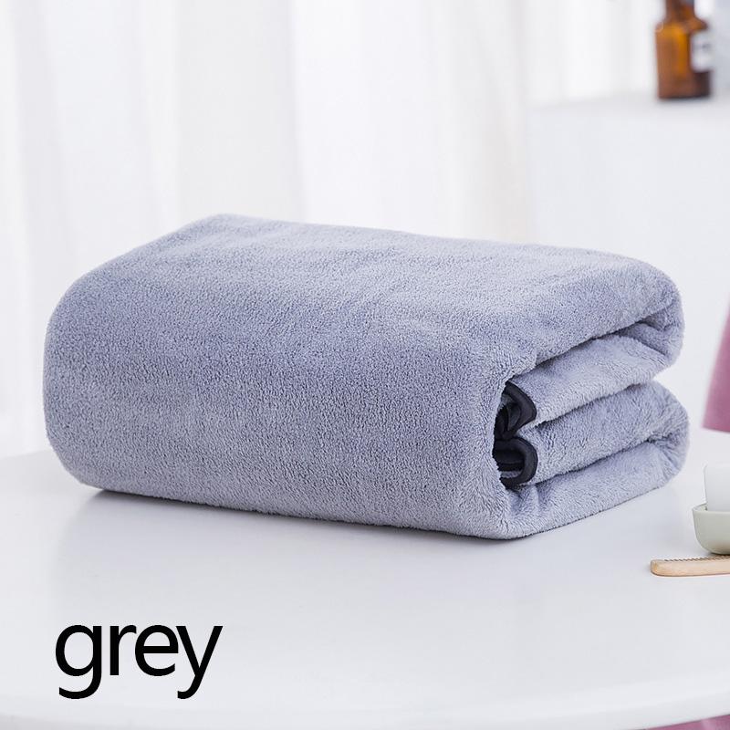 

Полотенце для ванны из кораллового флиса высокой плотности, дышащее, из микрофибры, абсорбирующее, полотенце для ванны, мягкое и удобное, полотенце для душа 35x75cm серый