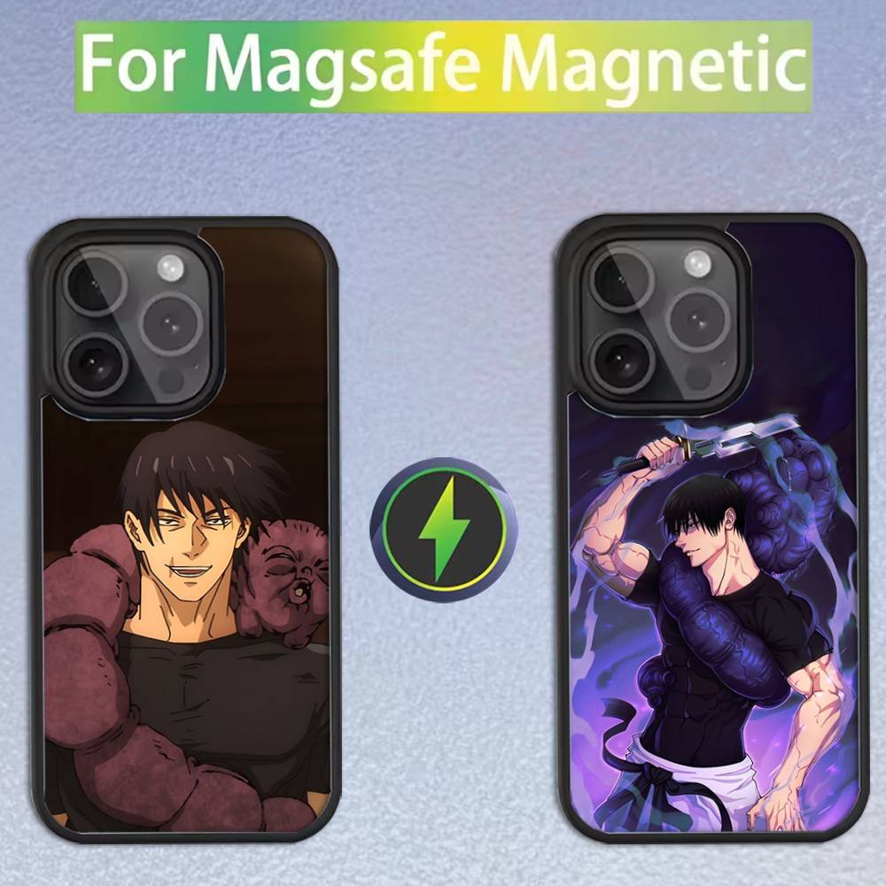 Toji Fushiguro J-jujutsu Phone Case For iPhone 16,15,14,13,12,11,Pro,Max,Plus,Mini,SE Magsafe Magnetic Wireless Charging