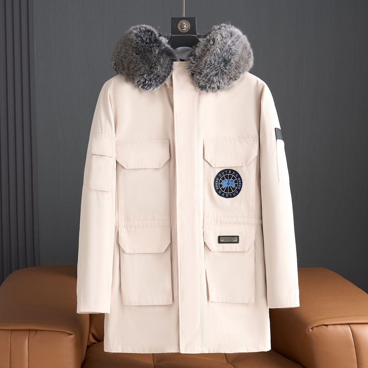 

Available now: Men s Haining Casual Mink Fleece Parka, 2025 New Arrival, with Faux Fur Collar and Eco-Friendly Fur. XL (65-72 kg) абрикосовий