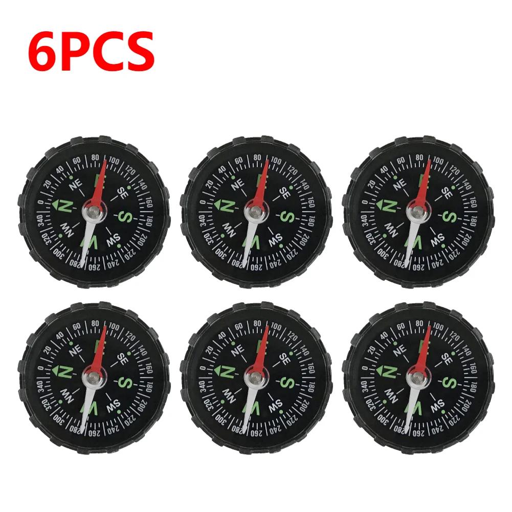 1-10PCS Portable Mini Camping 45mm Outdoor Survival Compass Guider Navigation Button Design Pocket Compass Practical Guider