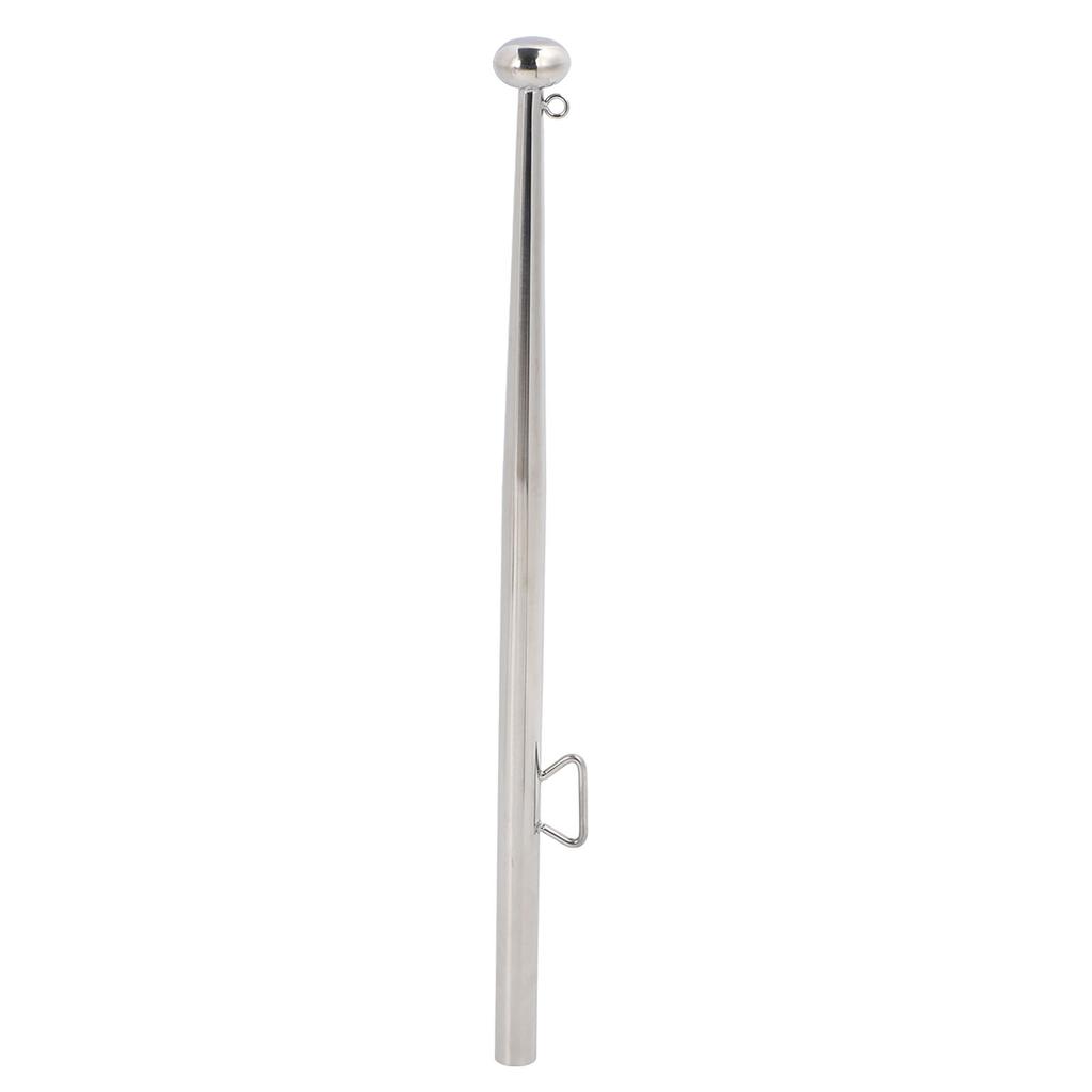 Boat Flag Pole 610mm Length Stable 316 Stainless Steel Rail Mount Flag Pole for Marine Yacht RVs