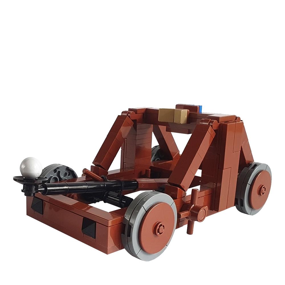 Нетоксичные Gobricks Moc Модель Имперской Военной Колесницы Средневековая Катапульта Строительные Блоки Средневековые Древние Кирпичи DIY Образовательная Игрушка Подарок