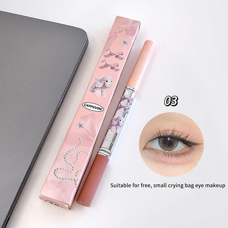 Cappuvini Двусторонний карандаш для макияжа с эффектом «лежащего шелкопряда», хайлайтер, ручка для макияжа, увеличивающая глаза, хайлайтер под глаза, стик для макияжа, тонкий мягкий наконечник 3