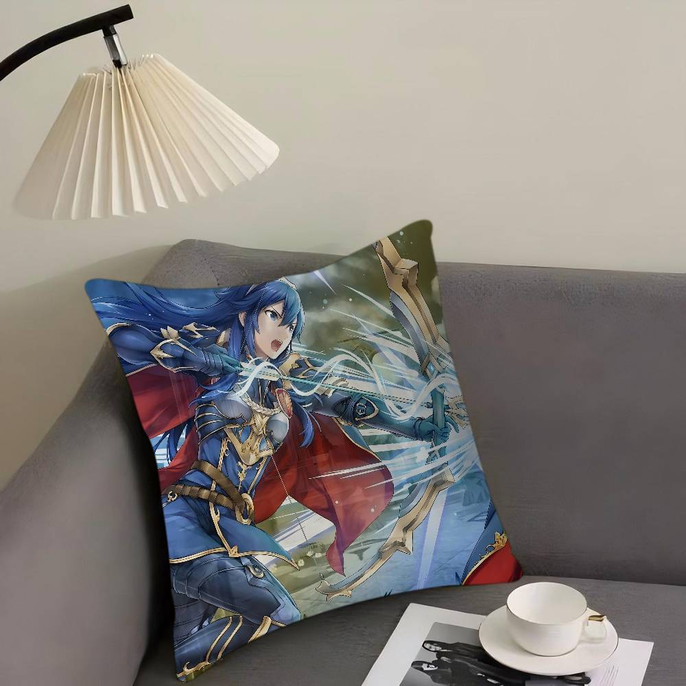 

L-LUCINA Cartoon Animation Pillow Covers Cartoon Sofa Decorative Home Double-sided Printing Short Plush Cute Cushion Cover 16x16Inch